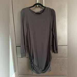 Black casual mini dress